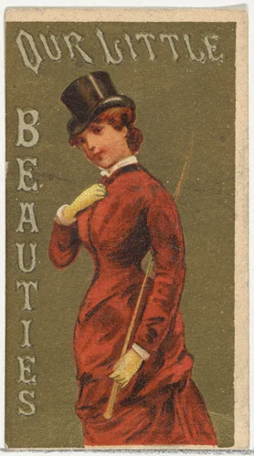 From the Girls and Children series (N58) promoting Our Little Beauties Cigarettes for Allen & Ginter brand tobacco products by Allen & Ginter, print, 1887