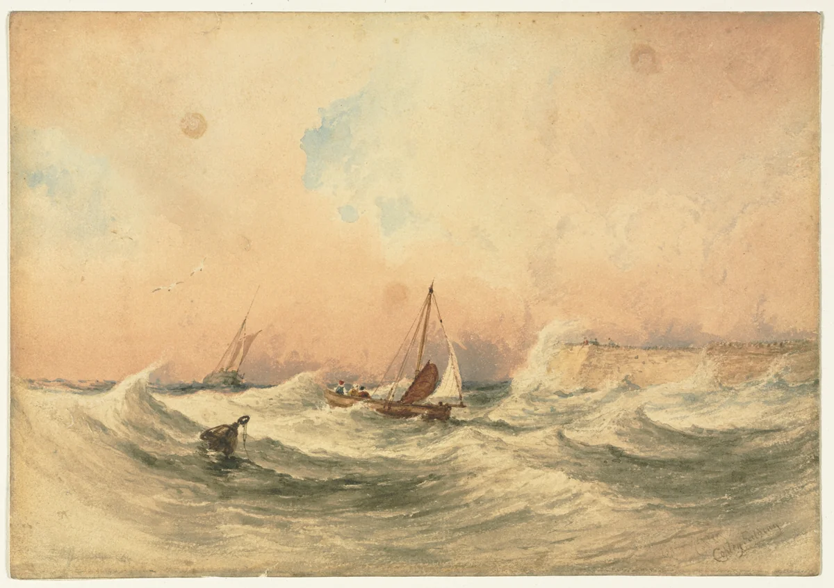 Marine by Anthony Vandyke Copley Fielding, drawing, 1802-1855