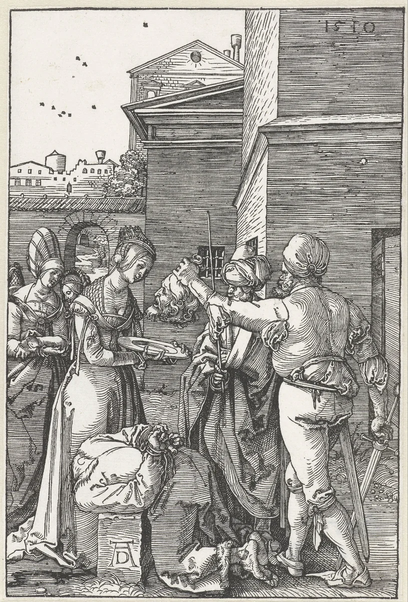 De onthoofding van Johannes de Doper by Unknown, print, 1510