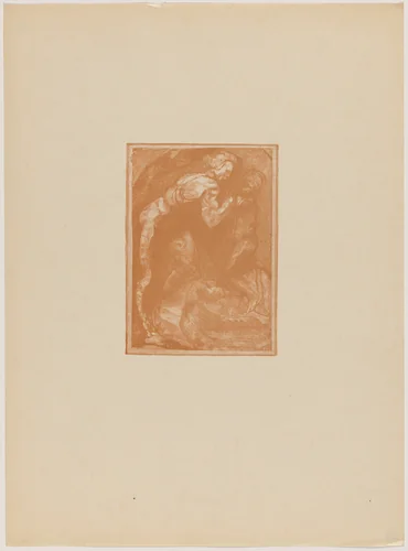 Michel Ange modelant l'esclave (Michelangelo Sculpting "The Slave") by Auguste Rodin, portfolio, 1894