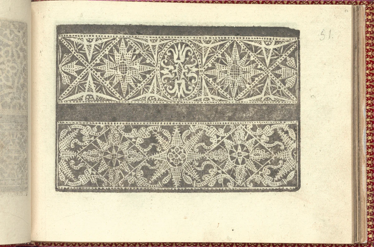 Corona delle Nobili et Virtuose Donne: Libro I-IV, page 51 (recto) by Cesare Vecellio, book, 1601