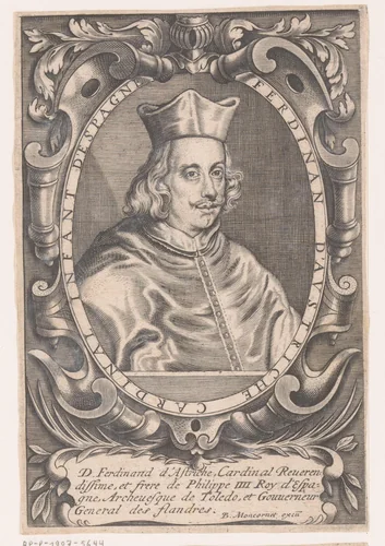 Portret van Ferdinand van Oostenrijk by anonymous, print, 1629-1668