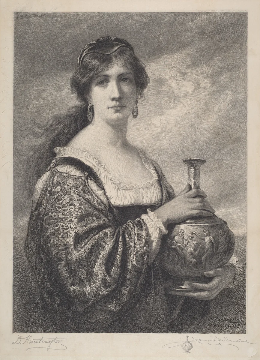 The Goldsmith's Daughter by Daniel Huntington, print, 1889