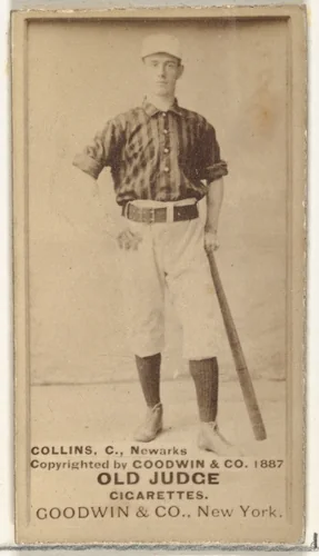 Collins, Catcher, Newark, from the Old Judge series (N172) for Old Judge Cigarettes by Goodwin & Company, photograph, 1887
