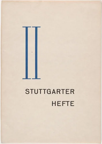 Stuttgarter Hefte II by Unknown Artist, design, 1926