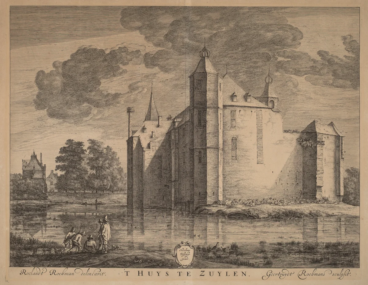 'T Huys te Zuylen by Geertruydt Roghman; Roelant Roghman, print, 1567-1707