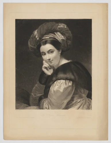 La Jeune Parisienne by Samuel Reynolds, print, 1829