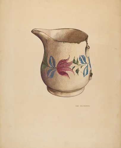 Crockery Pitcher by Doris Hollingsworth, index of american design, 1940