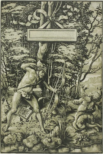 Alcon Slaying the Serpent by Hans Wechtlin, print, 1510-1515