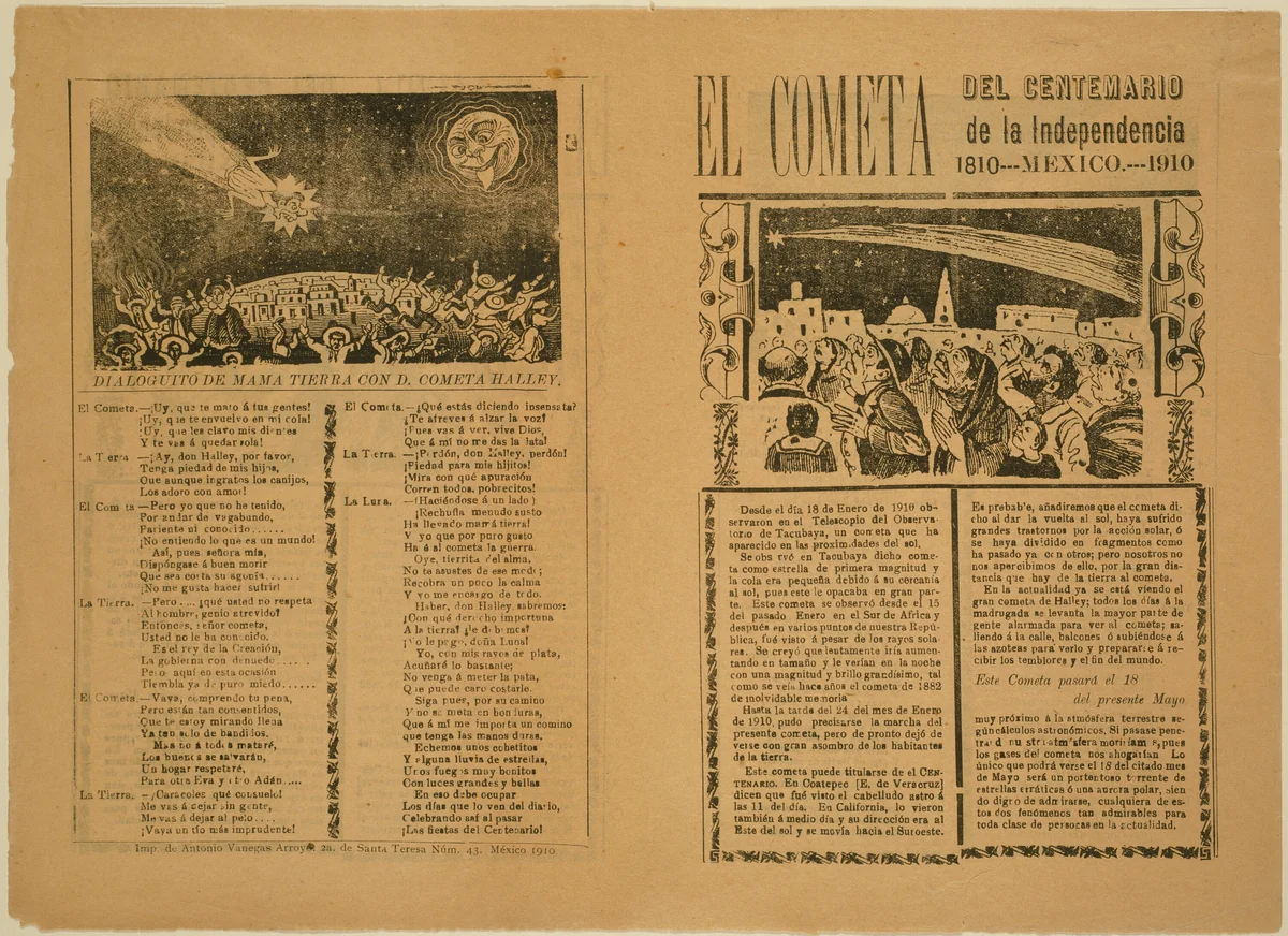 The Comet by José Guadalupe Posada, print, 1899