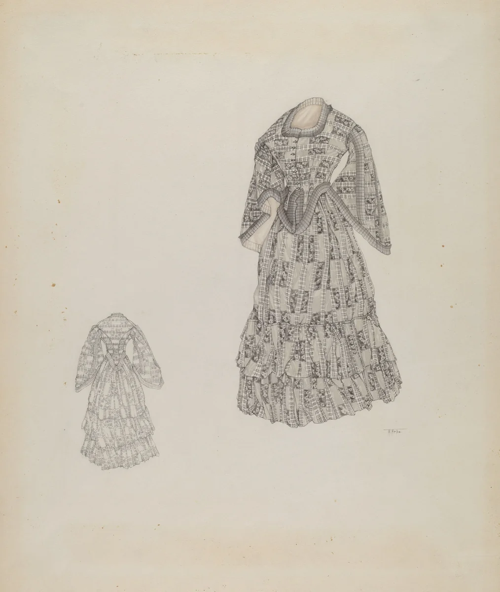 Dress by Aurelia Arbo, index of american design, 1937