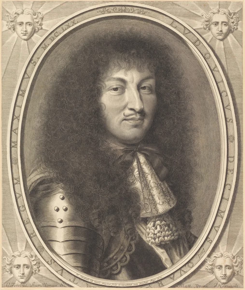 Louis XIV by Robert Nanteuil, print, 1670