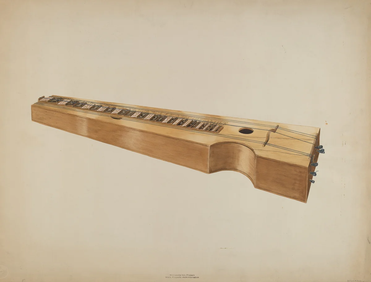 Psalmodicon by Wilbur M Rice, index of american design, 1937