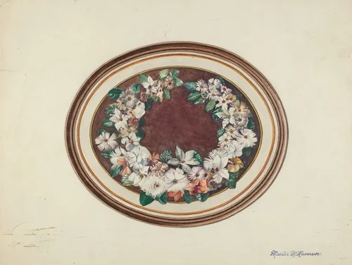 Feather Wreath by Edith Towner; Marius Hansen, index of american design, 1940