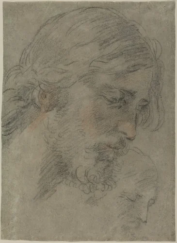 The Head of Christ by Guido Reni, drawing, 1623