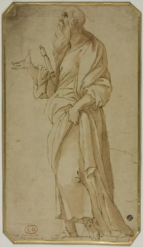 Saint Paul by Giovanni Battista Trotti, drawing, 1590-1610