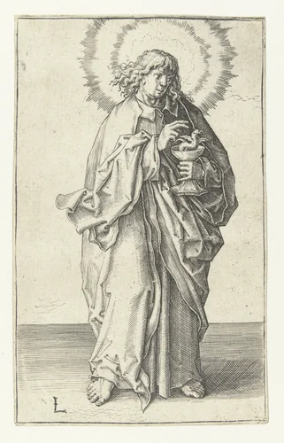 De apostel Johannes by Unknown, print, 1508-1512