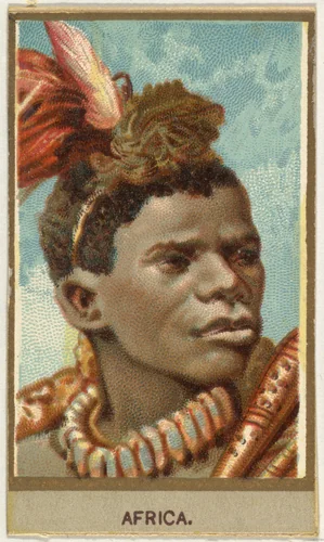 Africa, from the Races of Mankind series (T181) issued by Abdul Cigarettes by Abdul Cigarettes, print, 1881