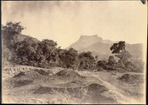 Virabadra Drug as seen from near the site of the last view by Linnaeus Tripe, photograph, 1857-1858