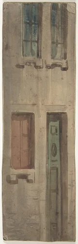 Design for a Stage Set at the Opéra, Paris by Eugène Cicéri, drawing, 1830-1890