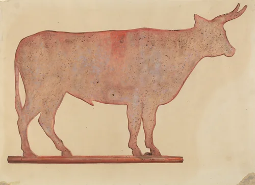 Steer Weather Vane by Mina Lowry, index of american design, 1938
