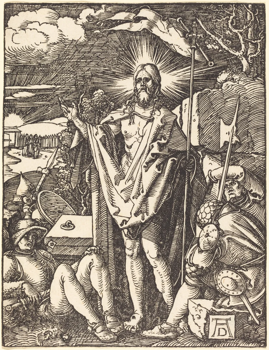 The Resurrection by Albrecht Dürer, print, 1509-1510