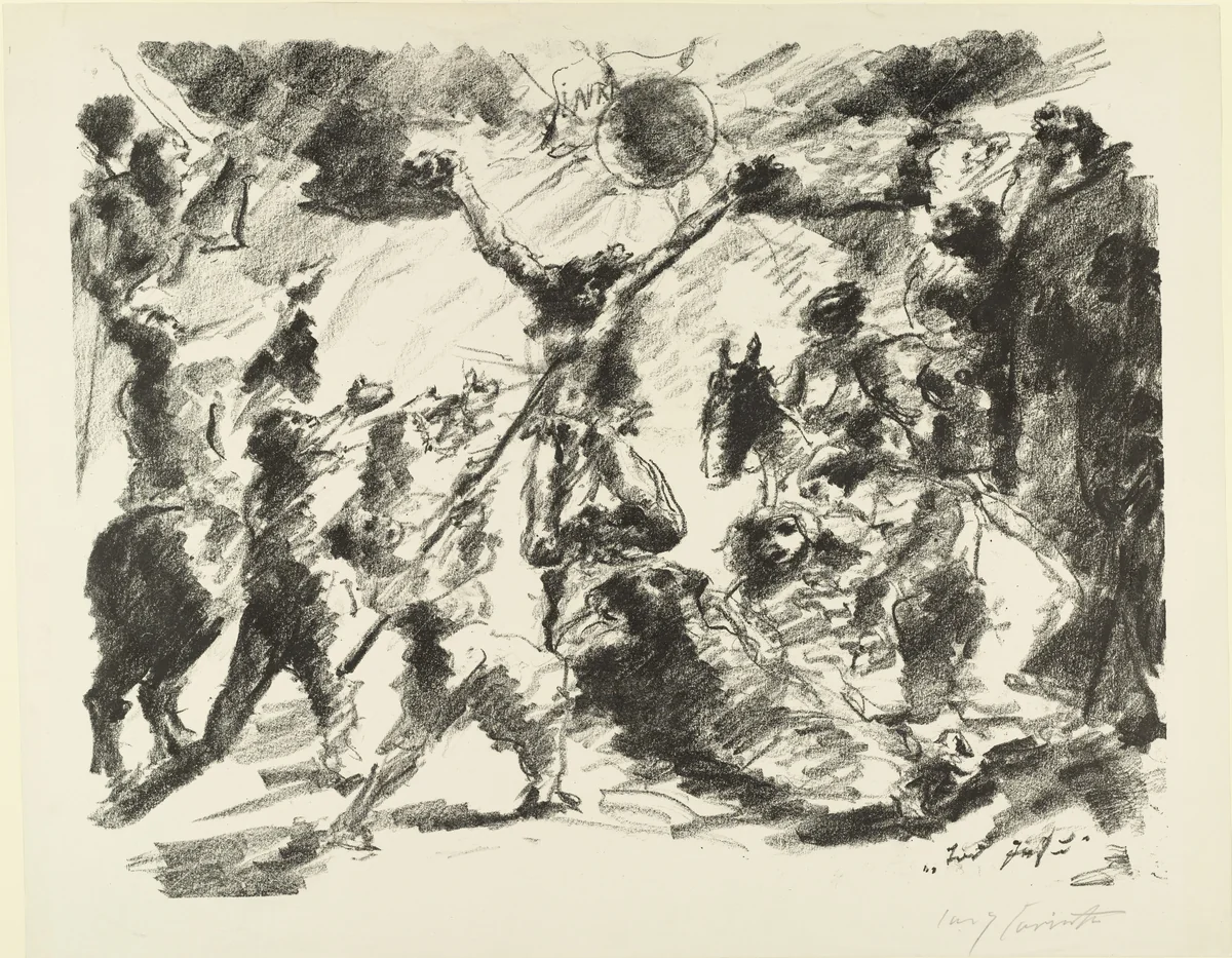 The Death Of Jesus (Tod Jesu) by Lovis Corinth, print, 1923