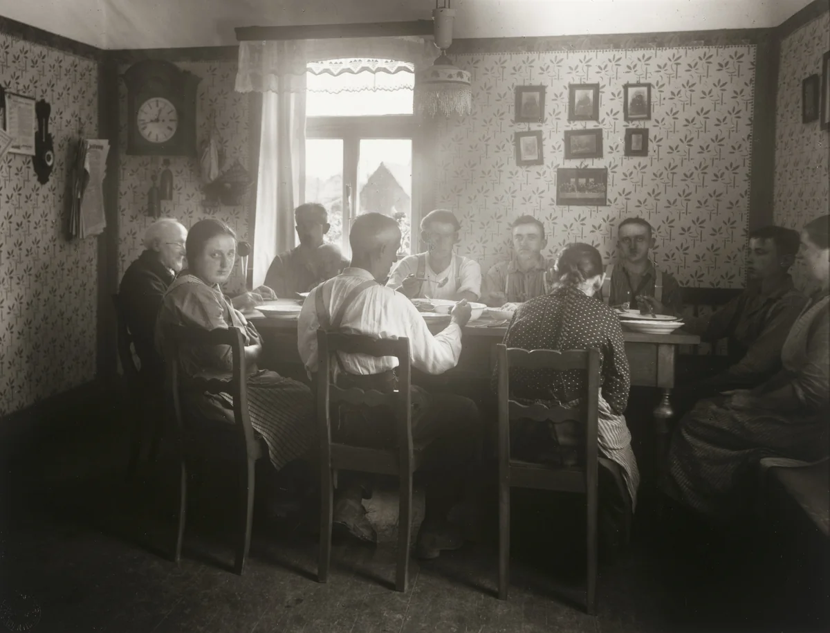 Midday Meal by August Sander, photograph, 1925