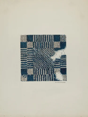 Coverlet (Section of) by William Kieckhofel, index of american design, 1940