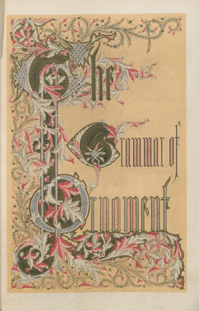 The grammar of ornament by Owen Jones, artwork, 1868