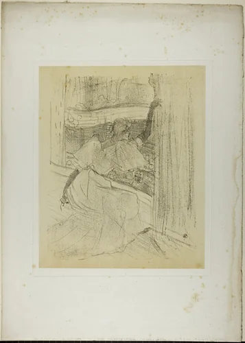 Yvette Guilbert Taking a Bow, from Yvette Guilbert by Henri de Toulouse-Lautrec, print, 1898