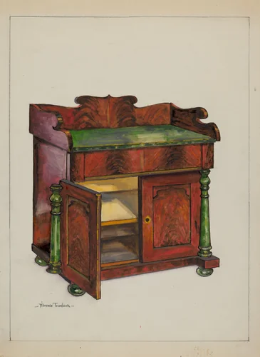 Colonial Wash Stand by Florence Truelson, index of american design, 1937