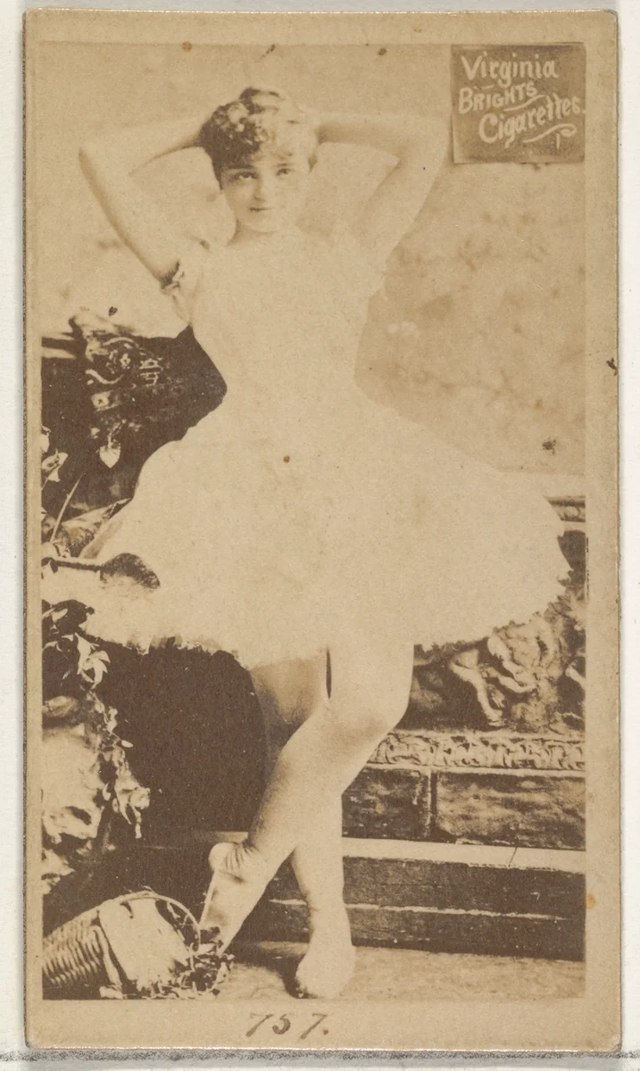 Card 757, from the Actors and Actresses series (N45, Type 2) for Virginia Brights Cigarettes by Allen & Ginter, photograph, 1885-1891