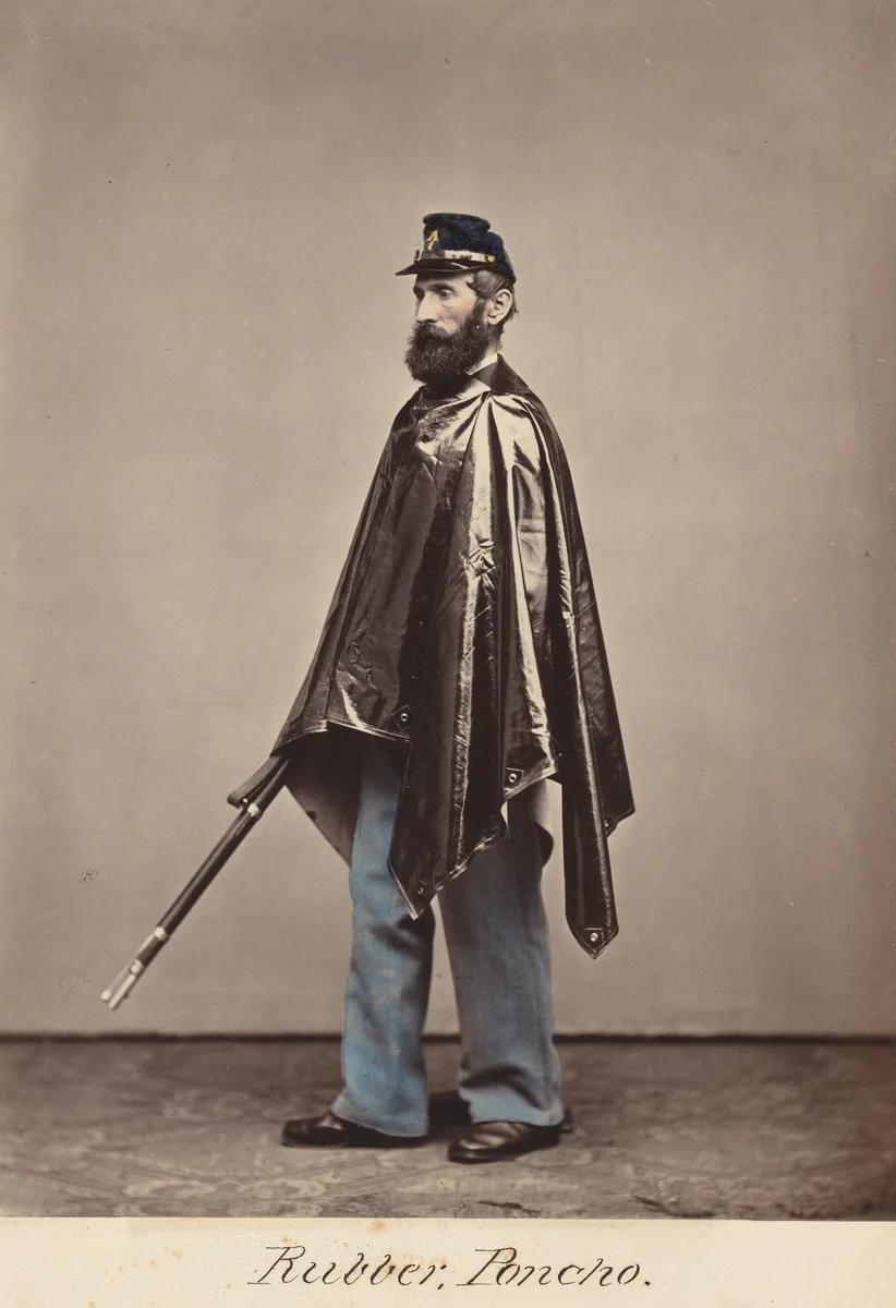 Rubber Poncho by Oliver Willard, photograph, 1866