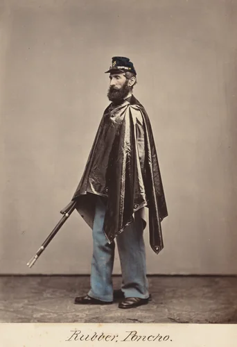 Rubber Poncho by Oliver Willard, photograph, 1866