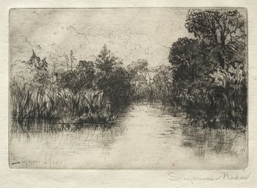 Shere Mill Pond (A Small Study) by Francis Seymour-Haden, print