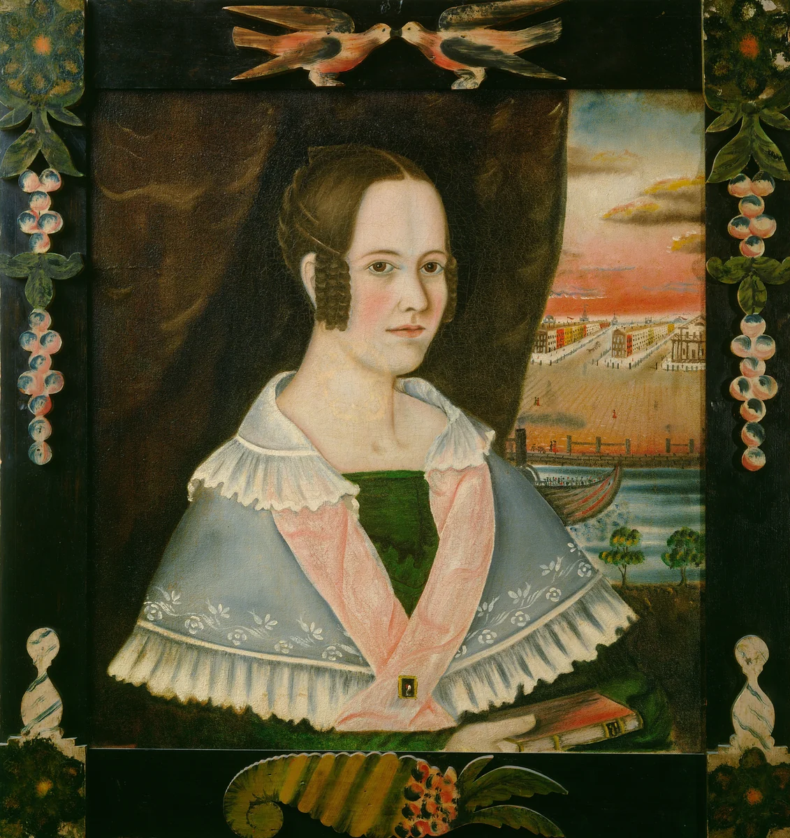Eliza Wells by Abram Ross Stanley, painting, 1840