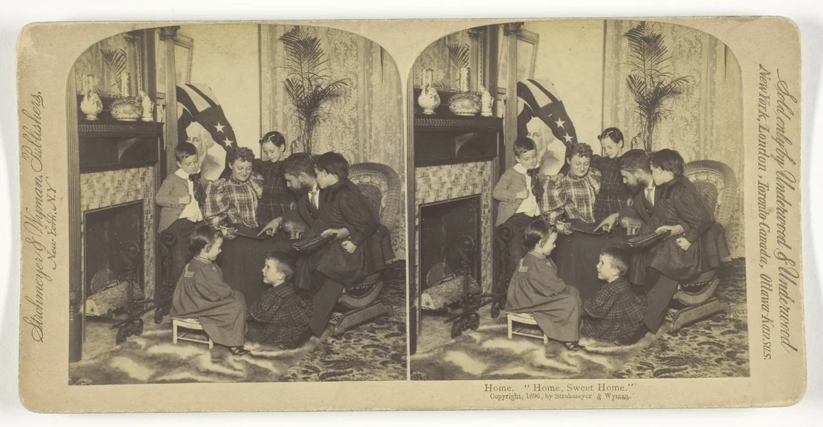 Home, Sweet Home by Underwood & Underwood, photograph, 1896