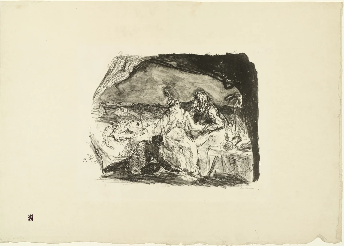 Samson and Delilah (Simson und Delila) by Max Beckmann, print, 1911