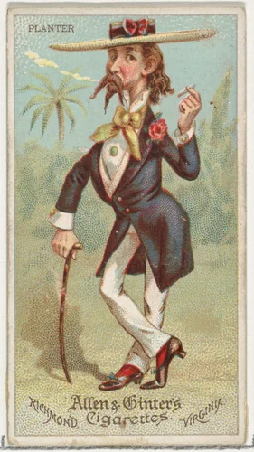 Planter, from World's Dudes series (N31) for Allen & Ginter Cigarettes by Allen & Ginter, print, 1888