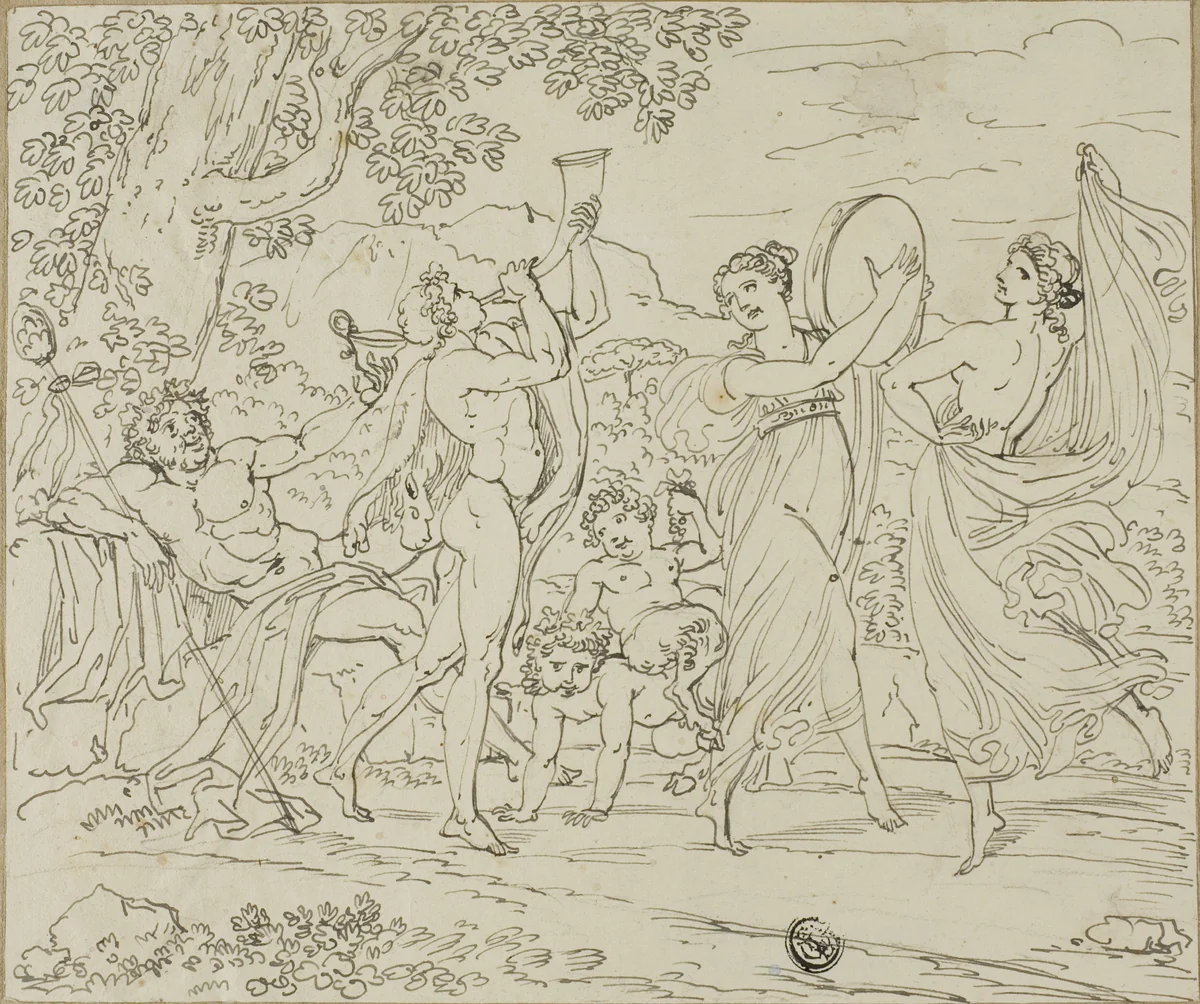 Bacchanale by Unknown Artist, drawing, 1800-1899