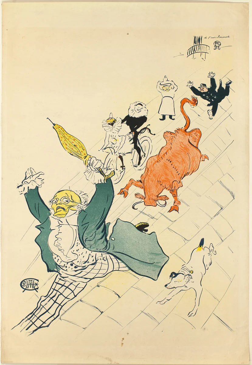 La vache enragée by Henri de Toulouse-Lautrec, print, 1896