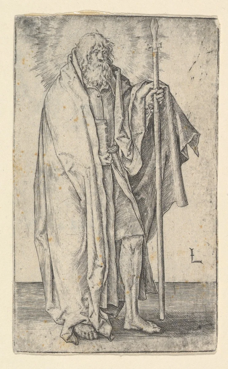 St. Thomas by Lucas van Leyden, print, 1505-1515