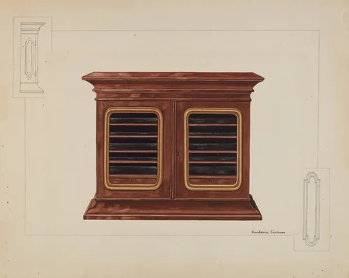 Cabinet by Gordena Jackson, index of american design, 1937
