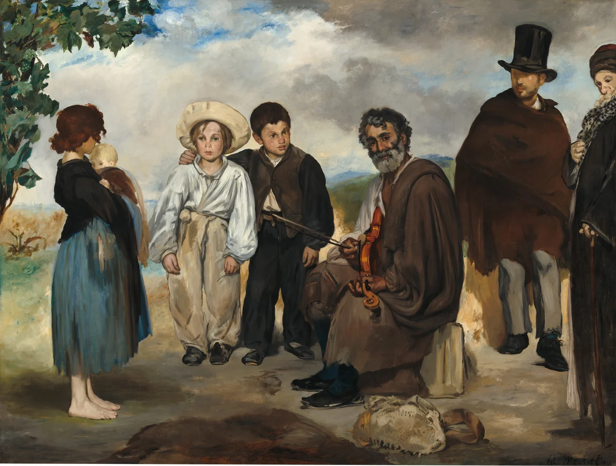 The Old Musician by Edouard Manet, painting, 1862