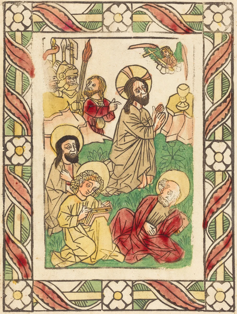 Christ on the Mount of Olives by German 15th Century, print, 1450-1460