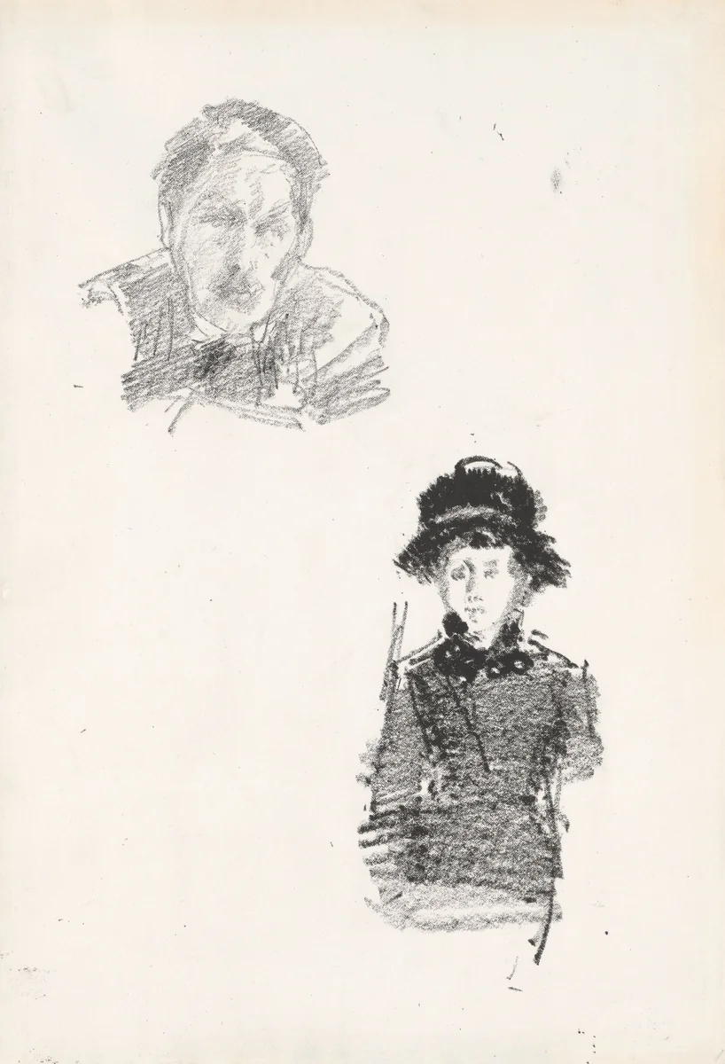 Two Sketches by James McNeill Whistler, print, 1878-1879