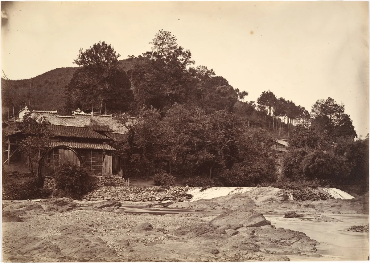 Flouring Mill at Yen-Ping by John Thomson, photograph, 1869