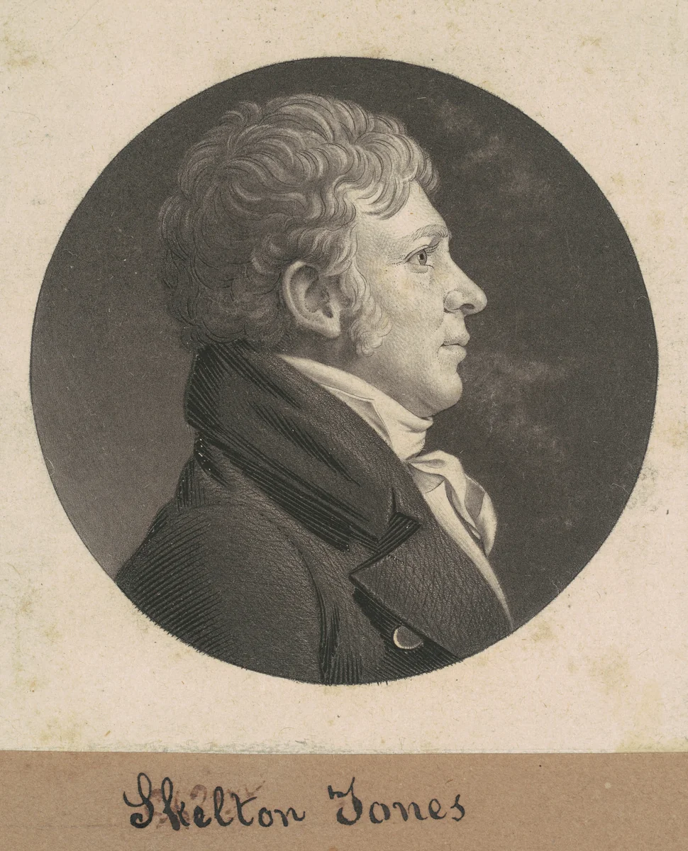 Skelton Jones by Charles B. J. Févret de Saint-Mémin, print, 1808