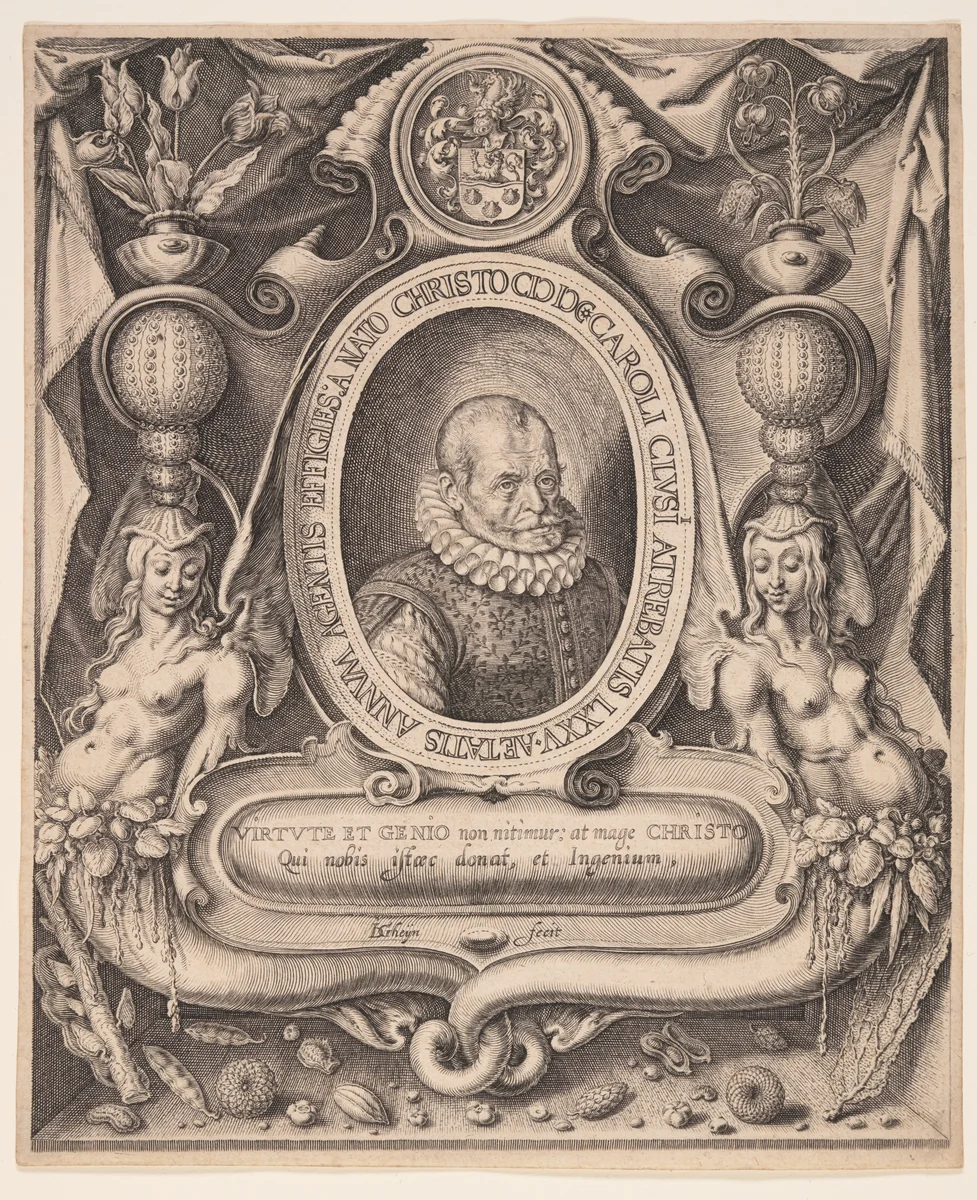 Carolus Clusius, Physician and Botanist by Jacques de Gheyn II, print, 1601